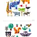 Magic animal world, geometric flat on Behance