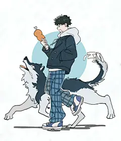 插画鉴赏NO.89｜清爽少年的爱猫日常 - 小红书