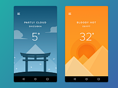 曦呱采集到widget/weather