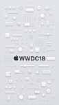 Wallpapers iPhone special conference of developers WWDC18 Apple Develo