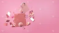 图像,三维图形,商品,购物袋,多样,人造物,衣服,互联网,商务,概念