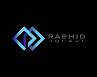 RASHID广场标志 广场logo 菱形...