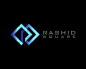 RASHID广场标志 广场logo 菱形 几何 商务 建筑标志 方形 商标设计  图标 图形 标志 logo 国外 外国 国内 品牌 设计 创意 欣赏