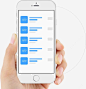 手持苹果手机iPhone6spng免抠素材_新图网ixintu.com