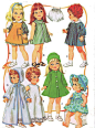 For you a quality photo copy of this Vintage Doll Clothes Pattern. Your photocopy will be printed on 11x17 inch copy paper and placed in a vinyl