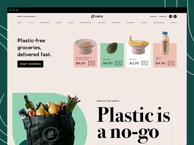 应有尽有！12组杂货店WEB网页界面设计...