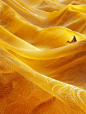 中国风黄色起伏锦缎布料骆驼丝绸之路微缩立体景观场景海报midjourney关键词咒语