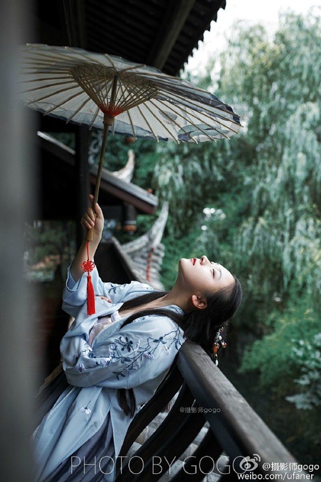 辑成都约拍汉服摄影汉服私影小楼少女春雨图片春雨少女小楼古风小楼