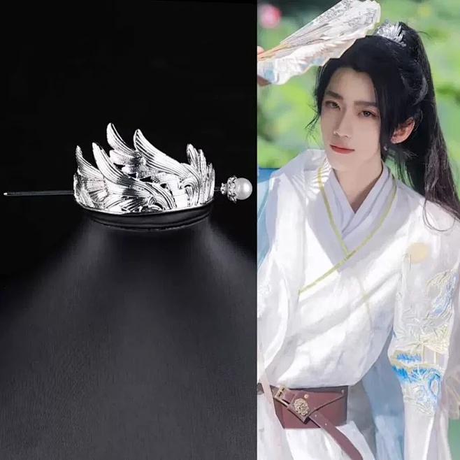 汉服发冠古装男士束发头饰男女发簪日常古风发饰摄影演出cos头冠-tmall.com天猫-花瓣网