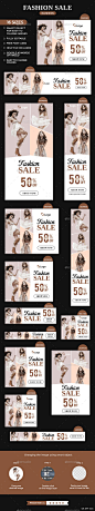 Fashion Sale Banners - Banners & Ads Web Elements