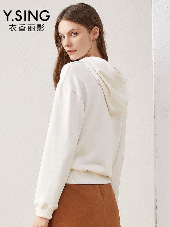 连帽卫衣女宽松衣香丽影2018秋装新款韩...