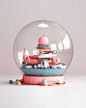 Make a Wish is Yoox international campaign for the christmas season 2017. Illustrated by Peter Tarka, five snow globes were created to showcase, in an abstract way, feature presents you can find at Yoox: the likeables, the desirables, the formidables, the