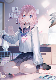 缘冰溪采集到插画女生角色