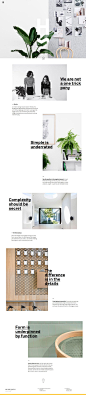 Huntly, minimal creative design website: