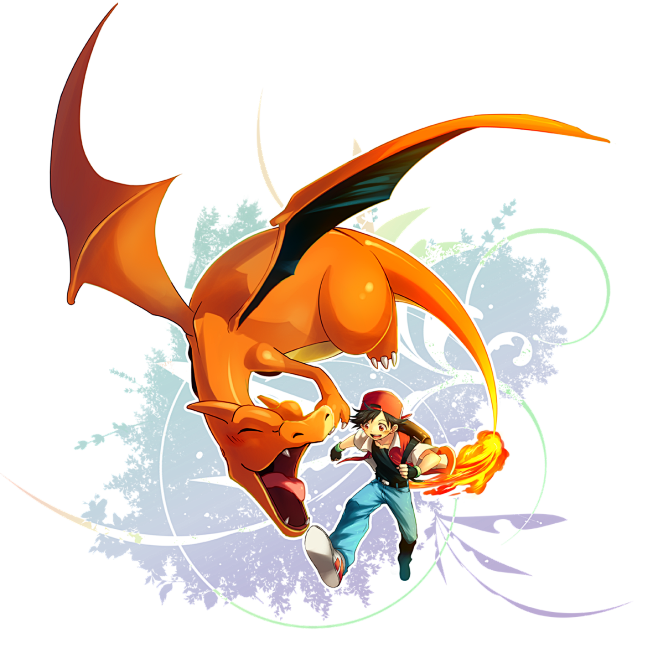 宠物小精灵口袋妖怪神奇宝贝小赤red喷火龙