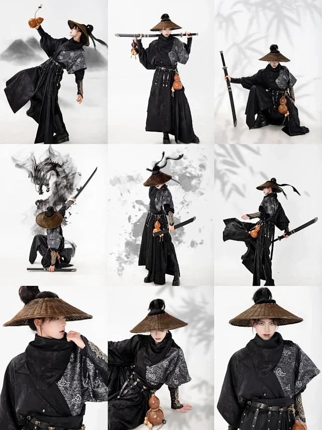 武侠风动作参考 - 小红书
