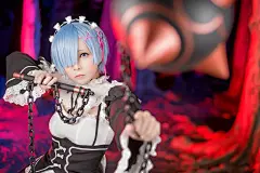 【软妹萌娘】蕾姆黑丝兔女郎小桃 Siutao-超可爱的香港Coser - ACG17.COM