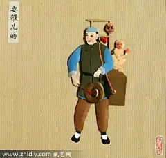 红塑坊纸雕作品——老北京的吆喝（四）
