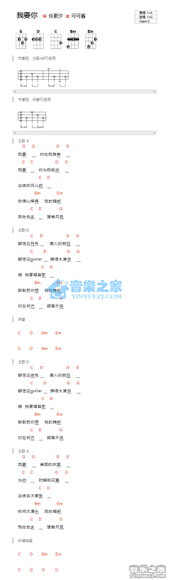 杨小冬采集到ukulele谱