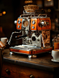 复古咖啡机设计☕️在繁忙的生活中来上一杯