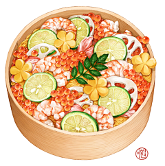 什么子达采集到D_插画食物