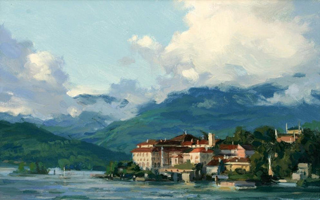 世界名画苑唯美风景水粉画壁纸图片(2)_...