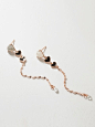 LONG CHAIN HEART DROP EARRING