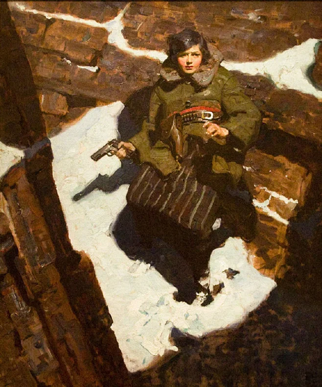 #今日眼福# 美国插图画家迪恩·康韦尔（ 1892-1960),他和那位著名的插图画家诺曼 洛克威尔几乎同时代。，功夫也不错，比昨天介绍的汤姆 ...