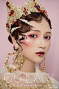 谷兰美妆教育频道的化妆造型作品《洛可可vs巴洛克》