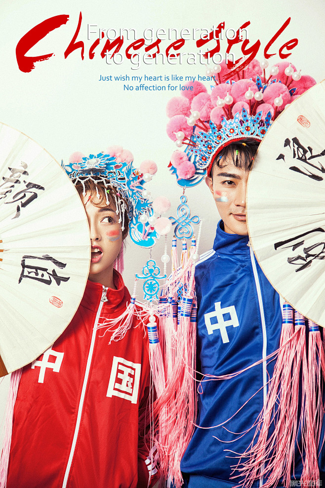 修图师小玉的婚纱摄影作品《国潮》