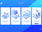 公司引导页设计 2.5d ui