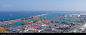 barcelona harbor - stock photo