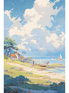 AI清新电影海报壁纸