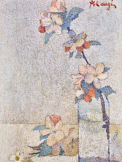 新印象派清新淡雅的花卉作品 - 小红书