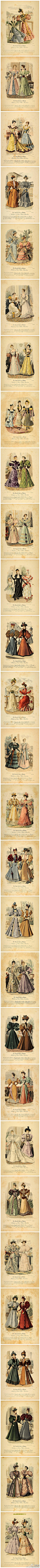 维多利亚时期的服饰图集