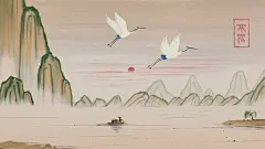 寒露节气秋天秋季森林卡通治愈手绘插画海报