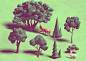 lowpoly of 2016 : lowpoly projects and illustrations of 2016 low poly 低面低多边形卡通图片