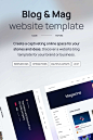 Blog & Magazine website designs: Papers - Webflow template