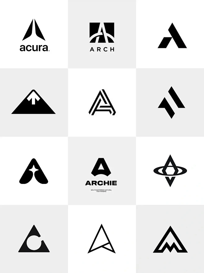 logo设计分享| 第一期字母A