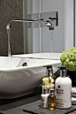 Family Bathroom - Tap & Basin  and styling Detail | Molton Brown toiletries on slate mat  | Boscolo Ltd Uk  http://boscolo.co.uk