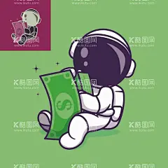 Q版宇航员探险会赚钱  - 源文件下载【酷图网】宇航员,卡通宇航员,航天员,卡通航天员,宇宙人,可爱宇航员,宇航员矢量图,宇航员插画,航天员矢量图,航天员插画,太空人,手绘宇航员,手绘航天员,Q版宇航员,Q版航天员