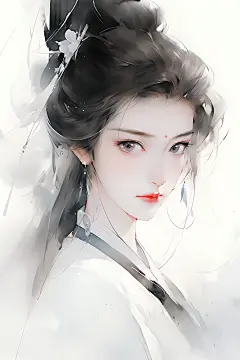 古风少女女孩唯美插画