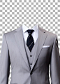 Premium PSD | Men Suit on PNG Transparent for photo editing