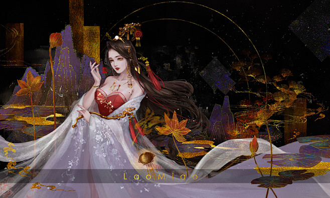 吉祥天女_LaoMiao老喵__插画师作...