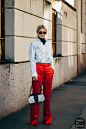 Milan FW 2019 Street Style: Caroline Daur : Caroline Daur between the fashion shows.