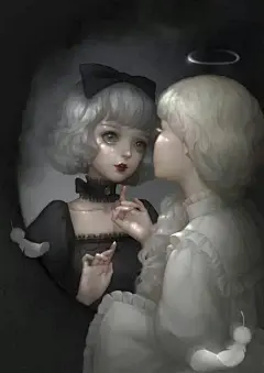 黑暗系 插画 壁纸