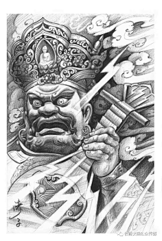 纹身绘画手稿完成-花瓣网|陪你做生活的设计师 | 阎王