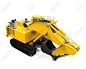 Yellow Excavator Isolated : 123RF - Millions of Creative Stock Photos, Vectors, Videos and Music Files For Your Inspiration and Projects.