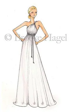 婚纱礼服设计图 手稿 服装设计 手绘效果图 绘画