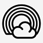 彩虹云彩色图标_88ICON https://88icon.com 彩虹 云 彩色 天气预报 太阳 天气